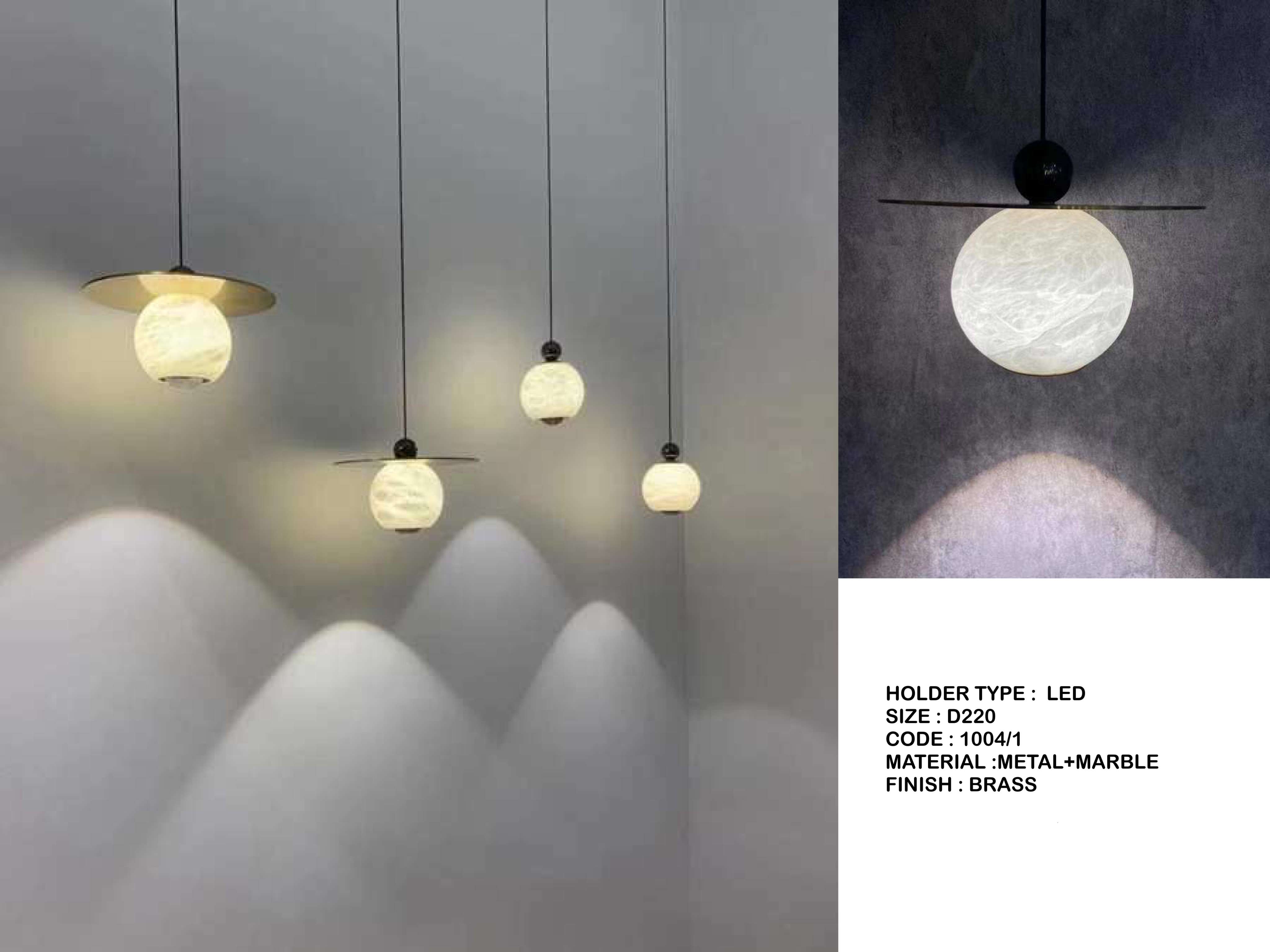 Beyond Lights - Marble Pendant Light- LCHL